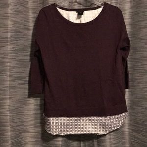 Ann Taylor maroon sweater
